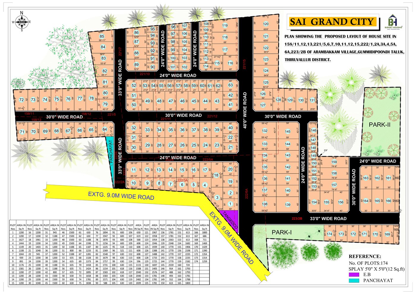 Sai Grand City approved layout plan