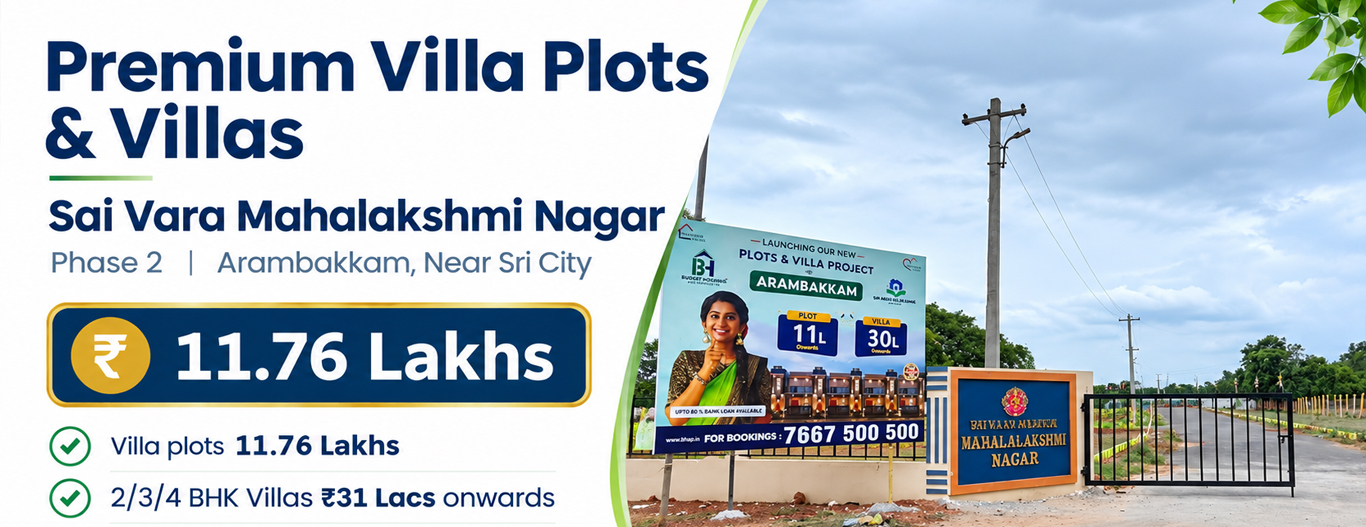 Sai Vara Mahalakshmi Nagar - villa plots and villas in Arambakkam, Gummidipoondi
